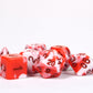 1985 Games Strawberry Kawaii Cat Dice Set - Milk Carton-Inspired Dice For Dnd | Ttrpgs & Tabletop Roleplaying
