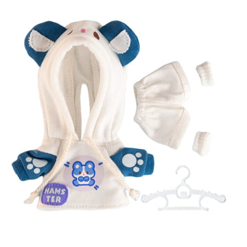Ymy Ob11 Doll 1/12 Scale Cute Animal Style Doll Clothes Set Doll Birthday (Blue)