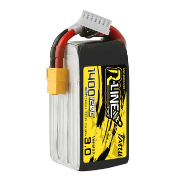 Tattu 6S Lipo Battery R-Line Version 3.0 1400Mah 22.2V 120C 6S1P Battery Pack With Xt60 Plug