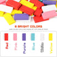 Wondertoys 600 PCS Wooden Dominoes Set - Multicolored Building Blocks for Kids with 11 Add-ons & Storage Bag - Educational Toy for Parties