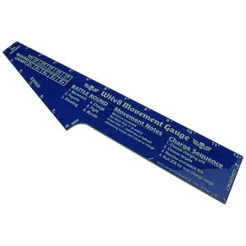 Litko Movement & Shooting Gauge | Compatible With Warhammer 8Th Edition | Turn Sequence | Shooting | Charge | Wound (Translucent