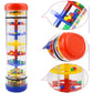 Rainmaker Baby Rain Stick Toys For Kids: 8 Inch Rainstick Sensory Rattle Toys For Babies,Shaker Rainfall Tubes Musical Instrument -Red