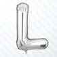 Flyloons Silver L Alphabets Letter Foil Balloons Perfect for Birthday Decoration Items, Anniversary, Bachelorette, Wedding, Fare