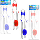 The Dreidel Company Light-Up Gyro Wheel Yo-Yo, 8.5" Sensory Spinning Toy, Blue/Red, Perfect Stocking Stuffer for Kids