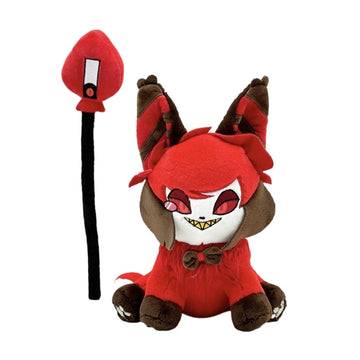 Jagvima Angel Meow Hazbin Hotel,Hazbin Hotel Plush Toy,Hell Inn Angel Cat Plush Doll, (Pink Purple X Hellcat)
