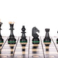 Beautiful Handcrafted Wooden Chess Set with Wooden Board and Handcrafted Chess Pieces - Gift idea Products (16 (40 cm) Black),