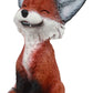 Gifts & Decor Ebros Sinister Pets Collector Teehee Grinning Sly Fox Figurine 4.25' H Red Fox Figurine