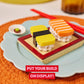Max Build More Premium Snacks Building Bricks Collection - Sushi, Small, Multi, Model 83186H, Plastic for Teens & Collectors