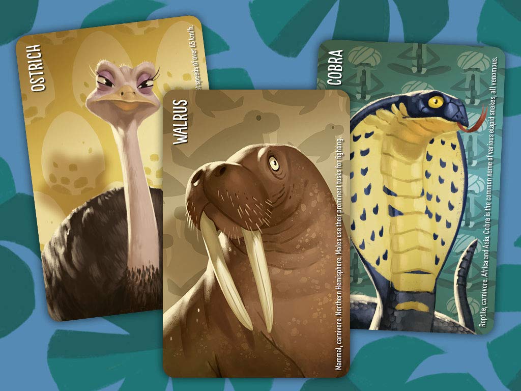 Horrible Guild Similo Wild Animals: A Fast-Playing Family Card Game - Guess The Secret Wild Animal Character, 1 Player Is The Clue Giver & Others Must Guess The Character, 2-8 Players, Ages 8+, 20 M
