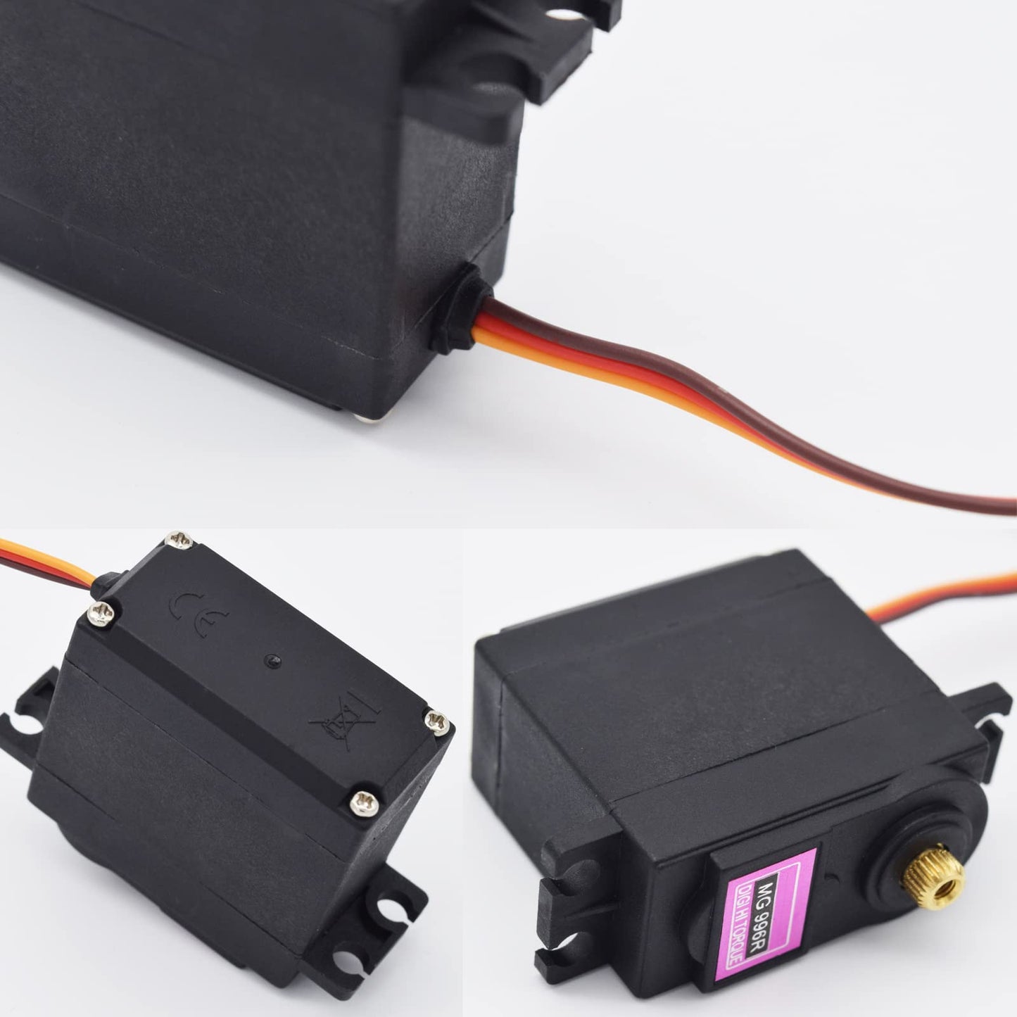 Adeept 2 Pcs 996R Servo Motors Metal Gear Torque Digital Servo Motor High Speed For Smart Car Jr Boat Robot Rc Helicopter Arduin