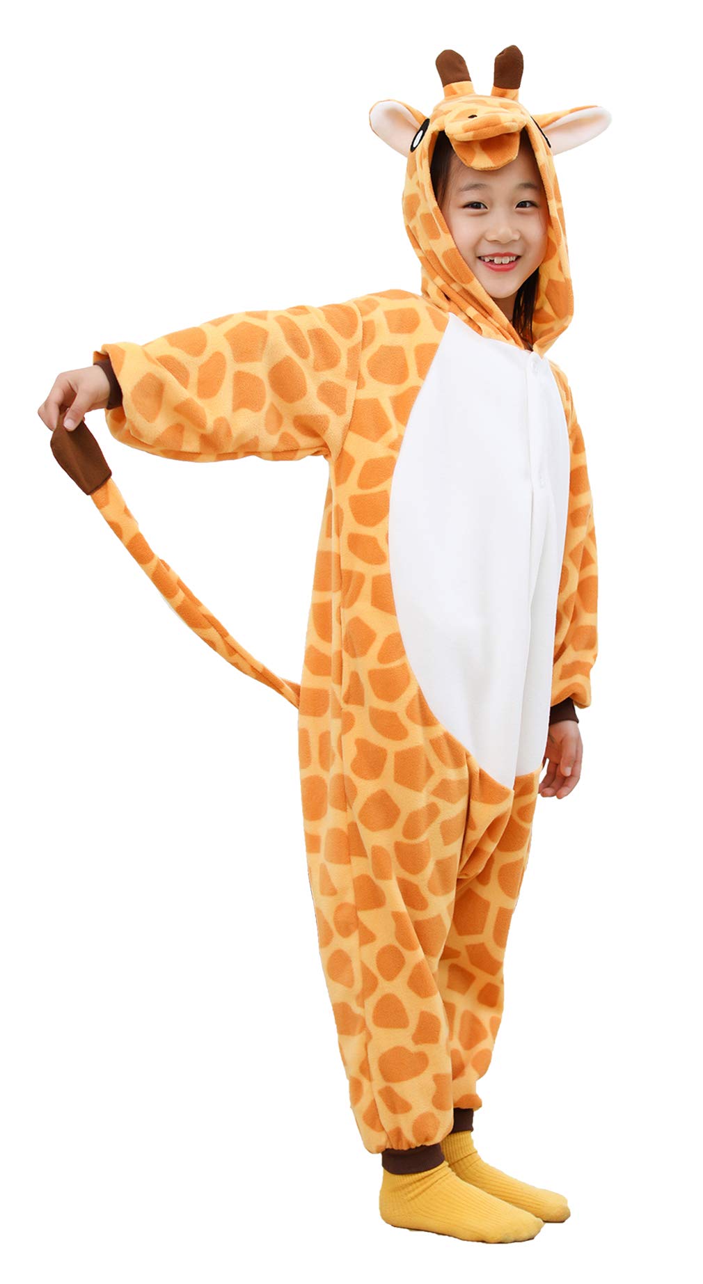 Cutebrush Kids Animal Giraffe Onesie For Girls Anime Cosplay Costume Pajamas Halloween Gifts 5T