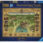 Ravensburger Harry Potter Hogwarts Map 1500 Piece Jigsaw Puzzle For Adults - 12000720 - Handcrafted Tooling, Made In Germany, Ev