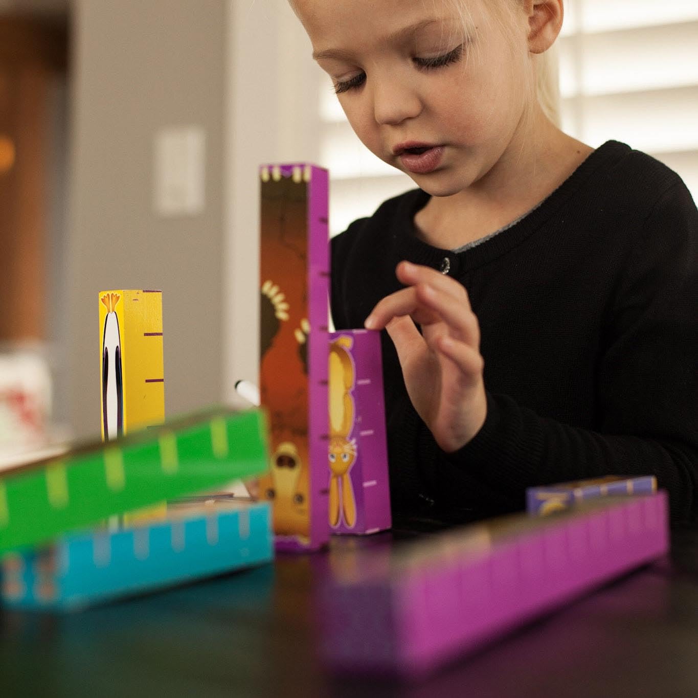 Fat Brain Toys Inchimals - Animal-Themed Measuring Blocks for Math Learning, Ages 3+, Model FA038-1