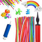 fullfills New Long Twisting Balloons 100 pcs Latex Modelling Rubber Balloons in Multicolur with 2 Free Air Pump (1 Big + 1 Small