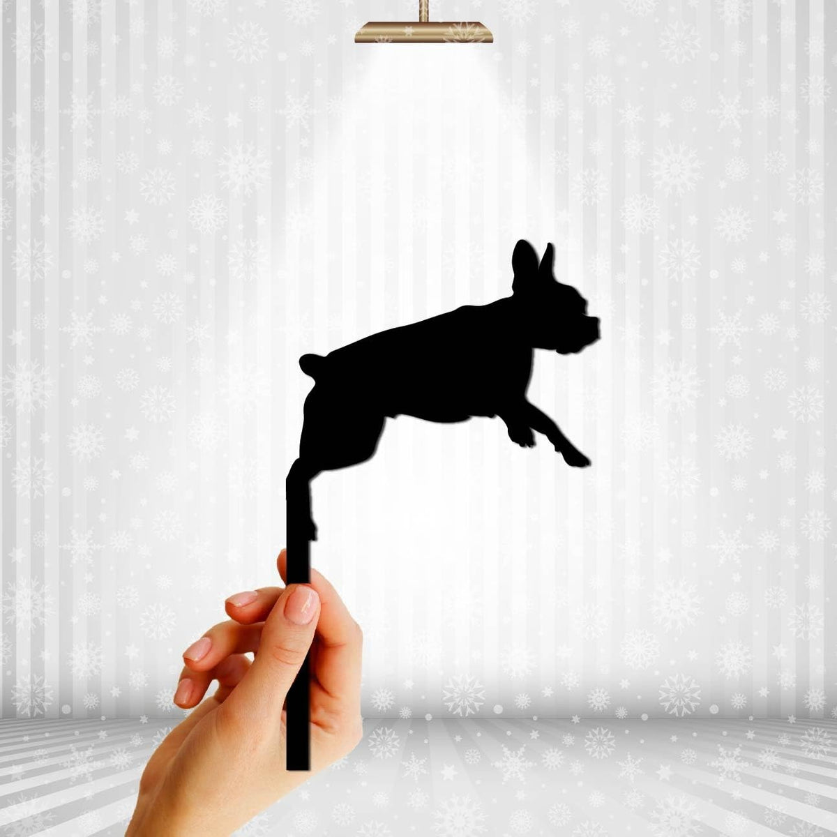 Dog Birthday Cake Topper Black