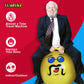WALIKI Adult Hopper Ball - Giant Bouncy Jumping Ball, 29"/75cm, Yellow, Like A BOSS Edition, Model JBA-YELLOW-28
