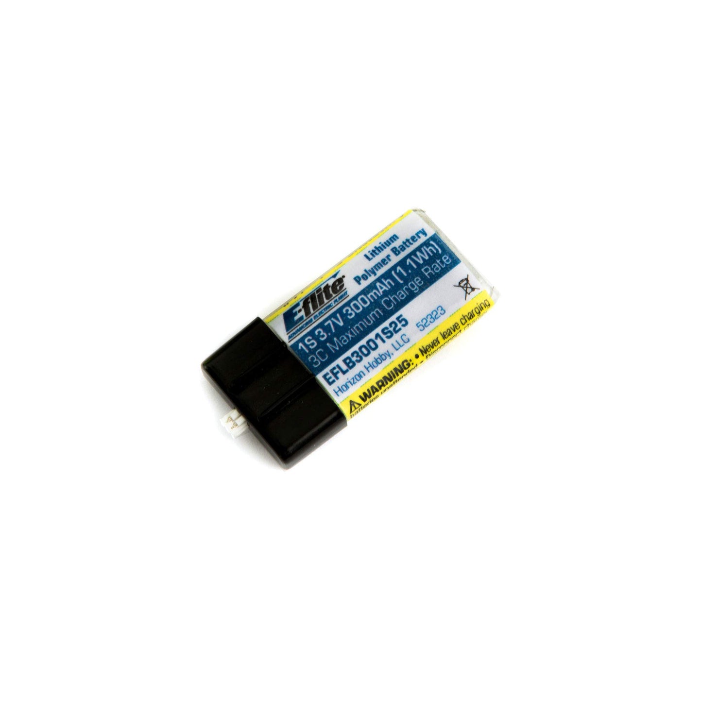 E-flite 300mAh 1S 3.7V 25C LiPo Battery EFLB3001S25 Airplane Batteries