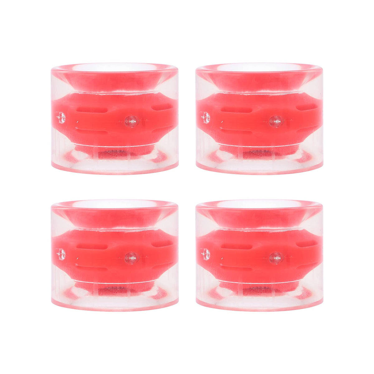 Longboard Wheels, Smooth PU Universal 60mm Skateboard Wheel Wear Resistant for Longboard for Skateboard(Red)