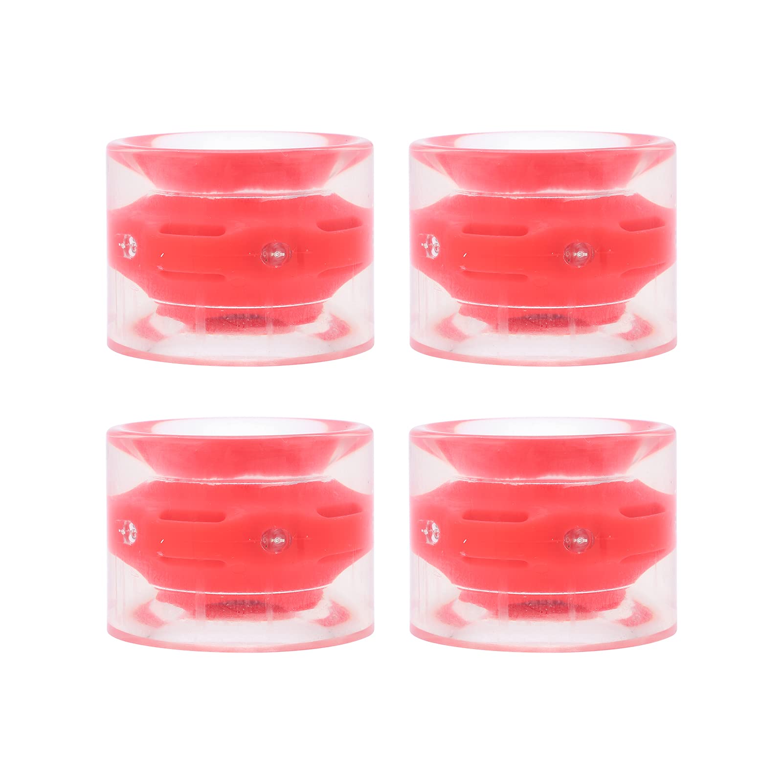Longboard Wheels, Smooth PU Universal 60mm Skateboard Wheel Wear Resistant for Longboard for Skateboard(Red)