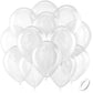 Bezente Clear Balloons Latex Party Balloons - 100 Pack 12 Inch Round Helium Transparent Balloons For Wedding Baby Shower Birthda
