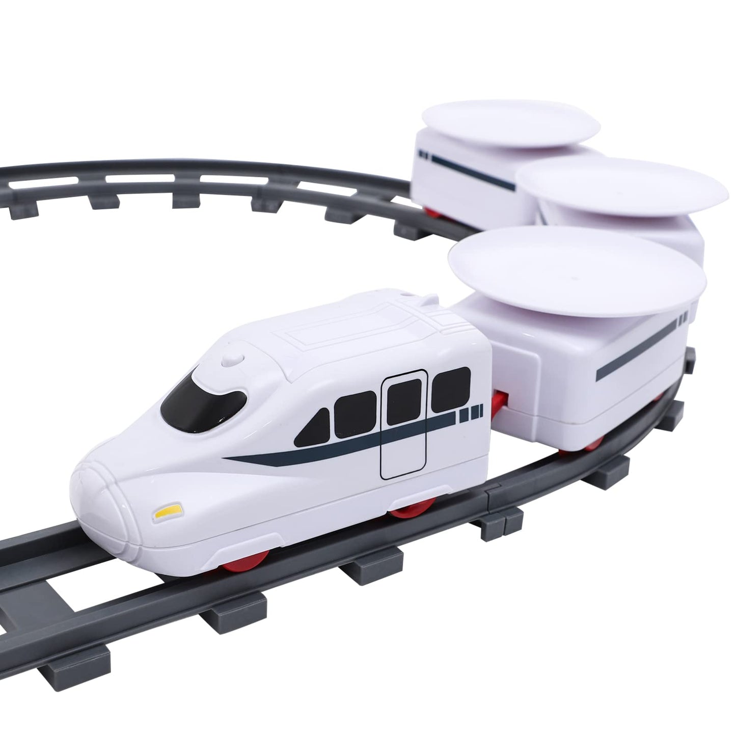 Toyandona Sushi Train Set Rotating Table Food Train Battery Powered Electric Train Toy Under Christmas Tree Train Track For Kids