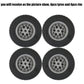 Building Blocks Technic Parts 4 Pcs Tyre Dia. 62X20 & Rim Dia. 43.2 X 18 Compatible With Lego For Kids Boys Toy