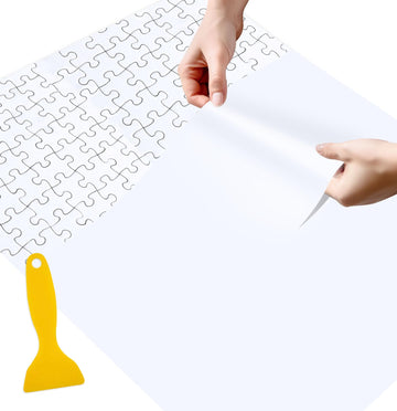 SietDESEO 6 Pieces Puzzle Saver Sheets Peel and Stick, Preserve 1 x 1000 Jigsaw Puzzle Glue Sheets, Puzzle Sticker Sheets for Ea
