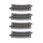 Kato USA Model Train Products Unitrack, 282mm (11'') Radius 15-Degree Curve Track (4-Piece)