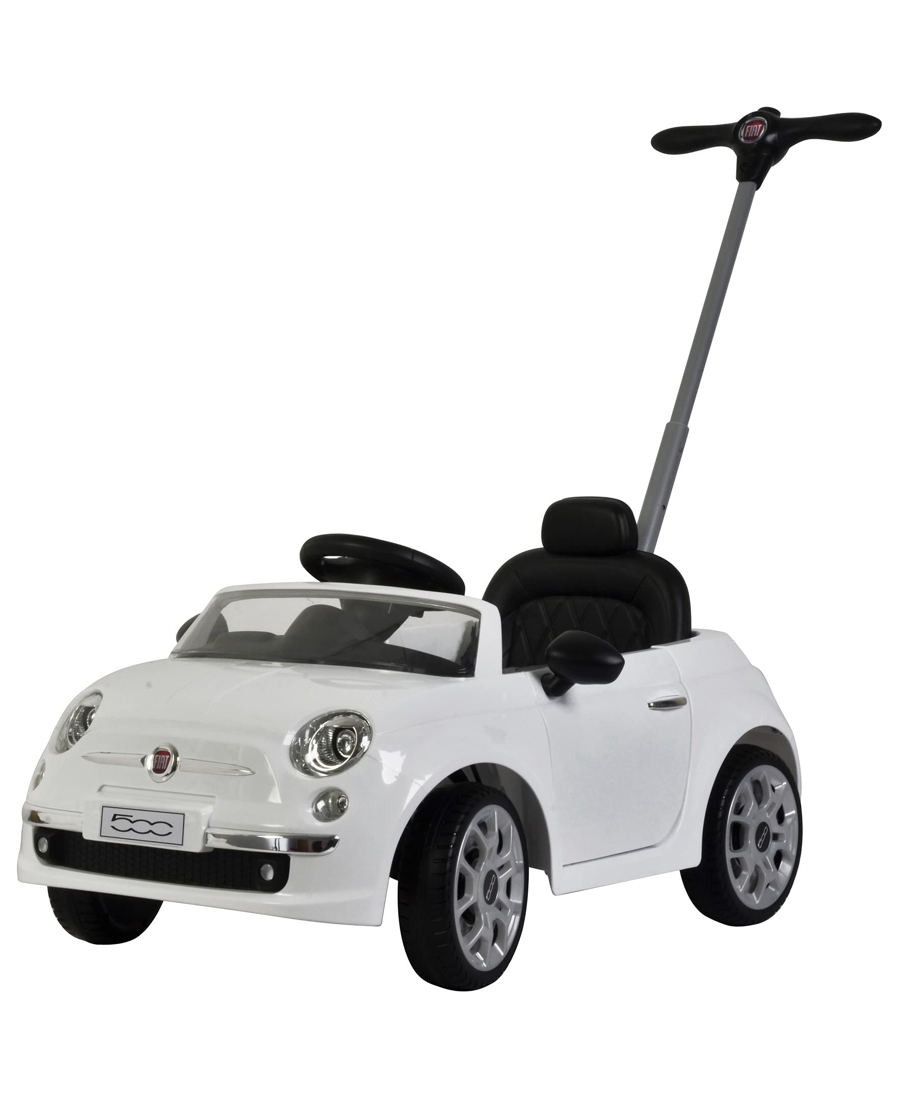 Best Ride On Cars Fiat 500 Push Car, White 37 X 19 X 12 Inches, Large, White
