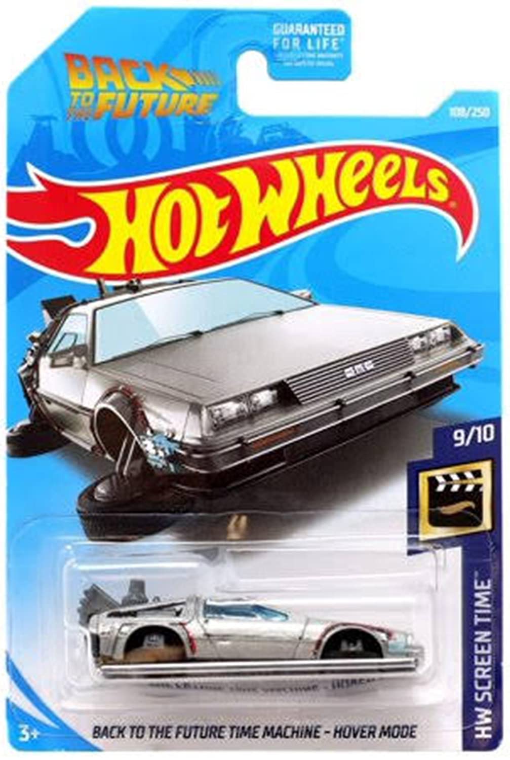 Diecast Hotwheels Back To The Future Time Machine Hover Mode - Hw Screen Time 9/10 [2019 Factory Sealed] 108/250