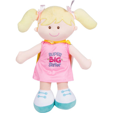 Martloop Super Big Sister Doll With Cape And I Am A Big Sister Book By Carolyn Jayne Church Gift Set Bundle