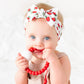 Ryan & Rose Cutie Teether Rattle (Red)
