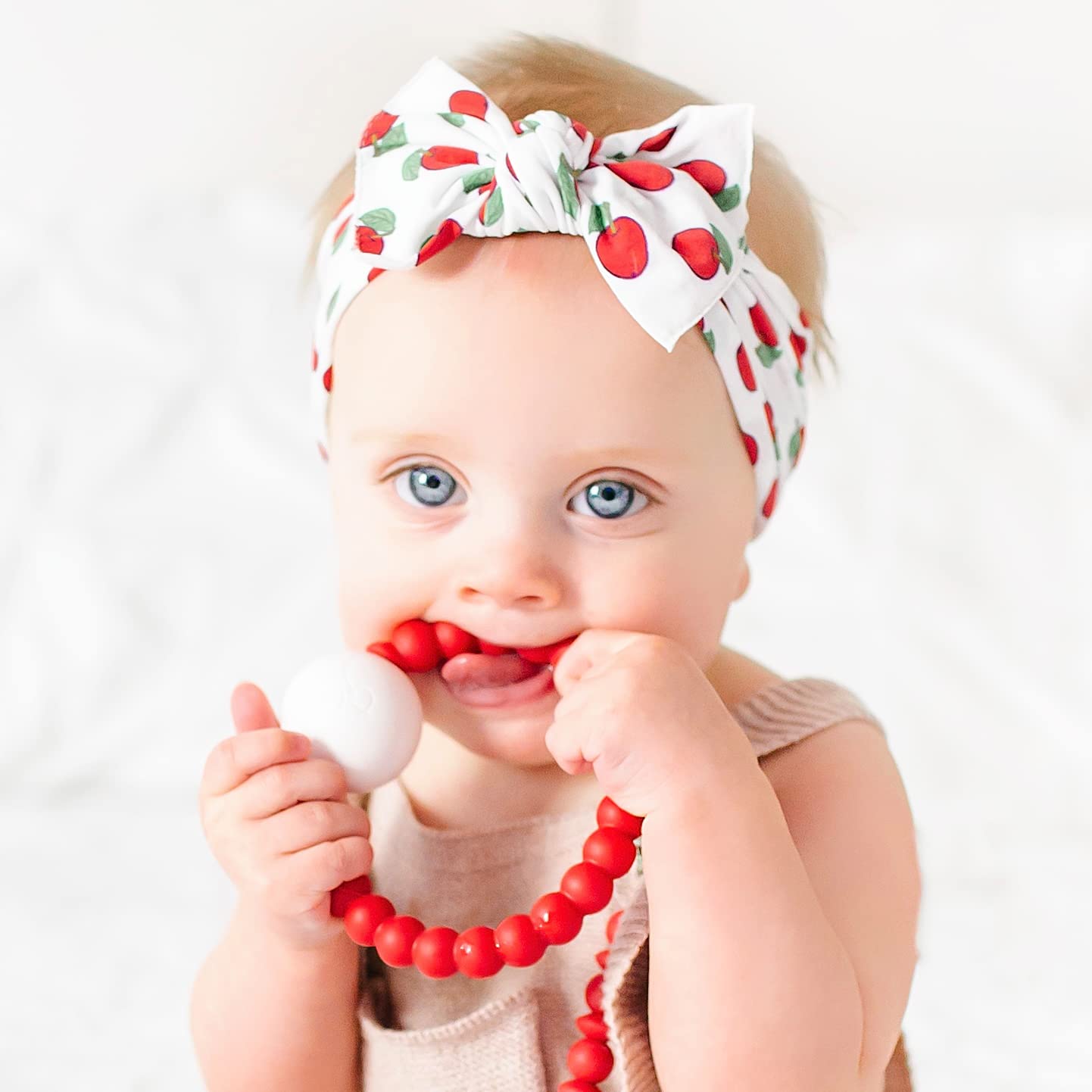 Ryan & Rose Cutie Teether Rattle (Red)