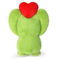 Cute Frog Plush Toy Frog Stuffed Animal With Red Heart,Frog Plushie Valentine'S Day Birthday Christmas Soft Stuffed Gift For Gir