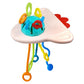 Kipa Gaming Proudly Made In India, Little Rocket Sensory Montessori Pull String Toy For Teething: Baby First Adventure  Travel