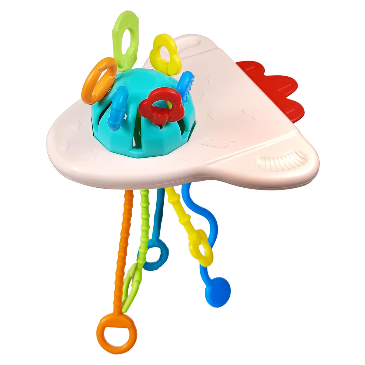 Kipa Gaming Proudly Made In India, Little Rocket Sensory Montessori Pull String Toy For Teething: Baby First Adventure  Travel