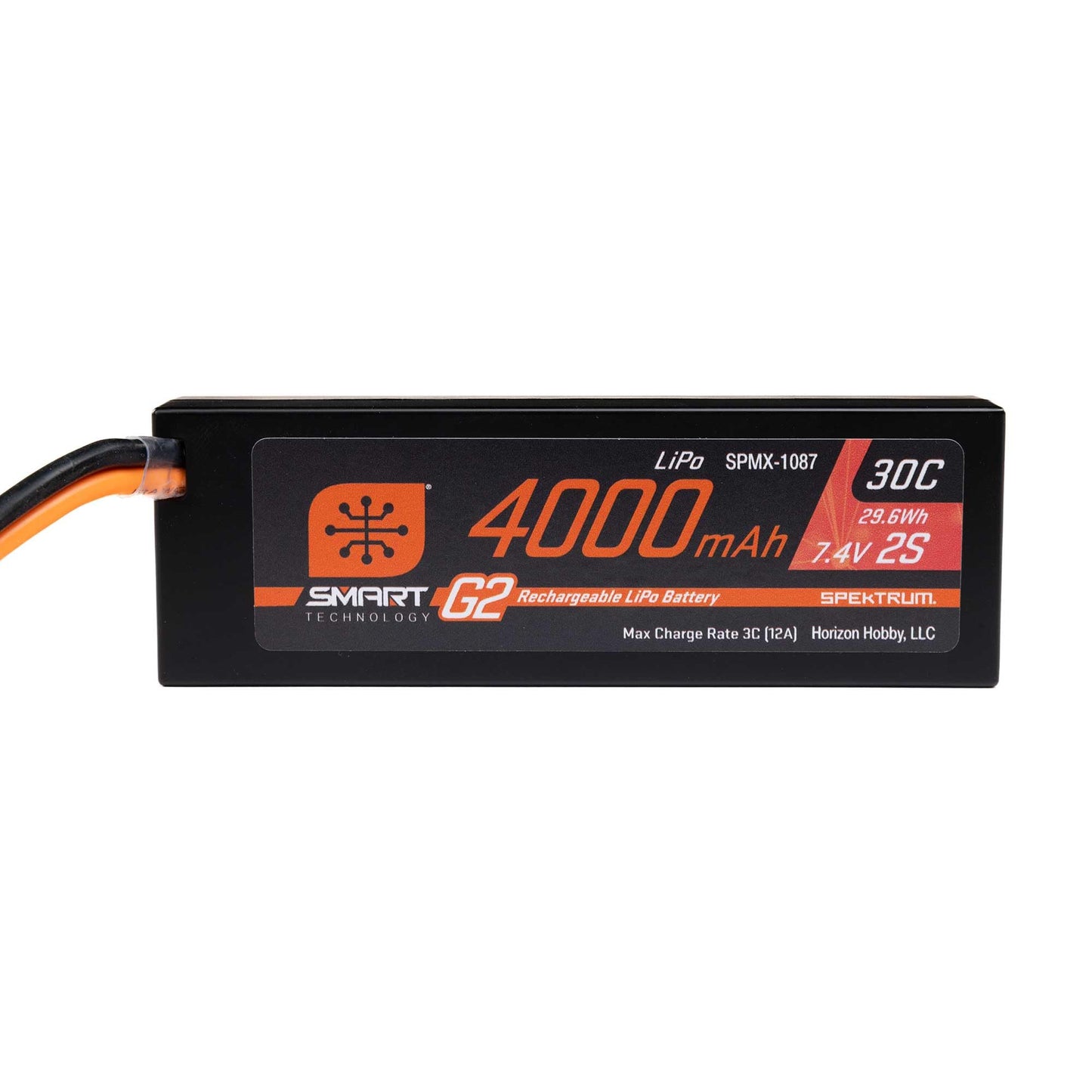 Spektrum Accessories 7.4V 4000mAh 2S 30C Smart LiPo G2 Hard Case: IC5, SPMX-1087