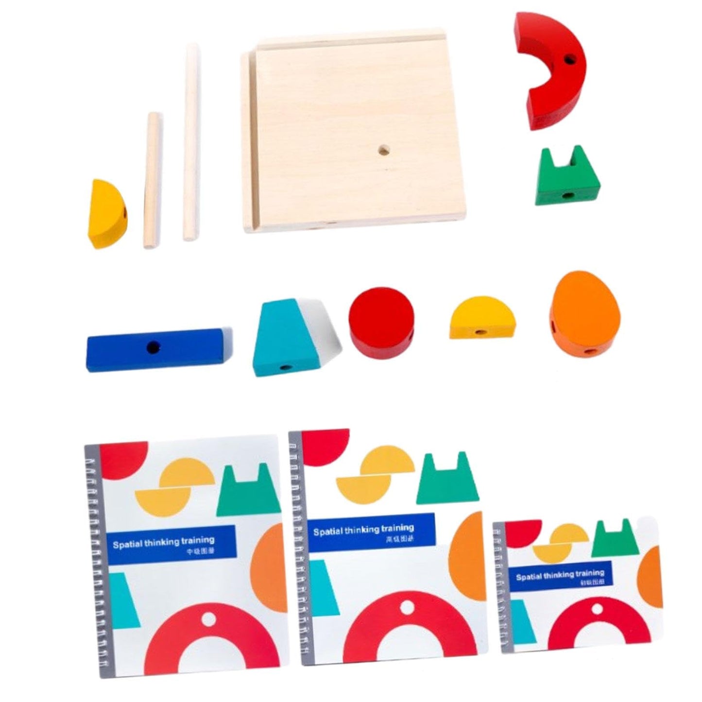Atorse Wooden Building Toy Early Learning Montessori Toys For Gifts Kids Girls Boys