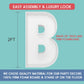 2Ft Letter B Mosaic Balloon Frame Letter Diy Fillable Letters Kit For Birthday Party Wedding Backdrop Decor