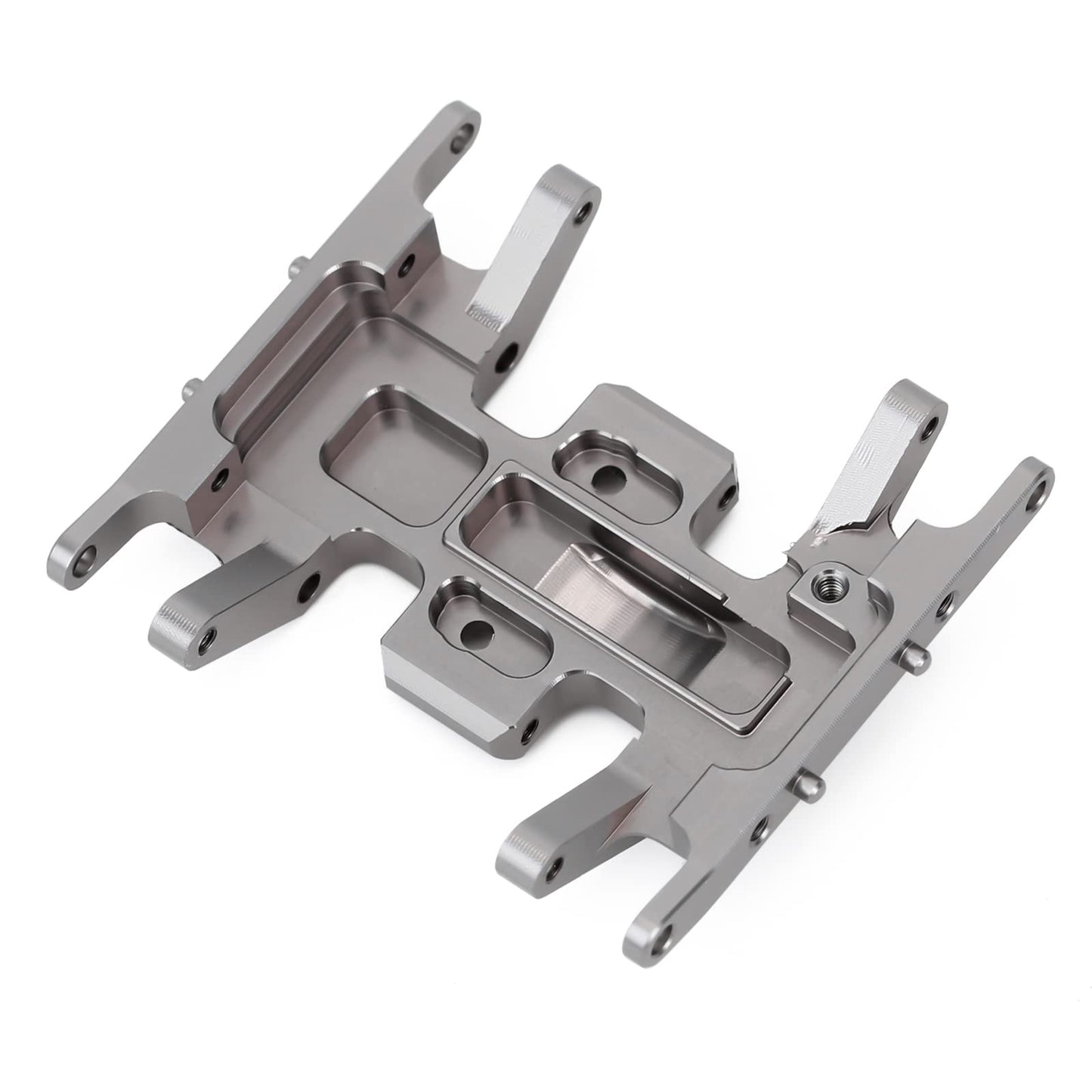 INJORA RC Skid Plate for Axial SCX24 Bronco Gladiator Deadbolt C10 Upgrades Parts 1/24 RC Crawler(Grey)