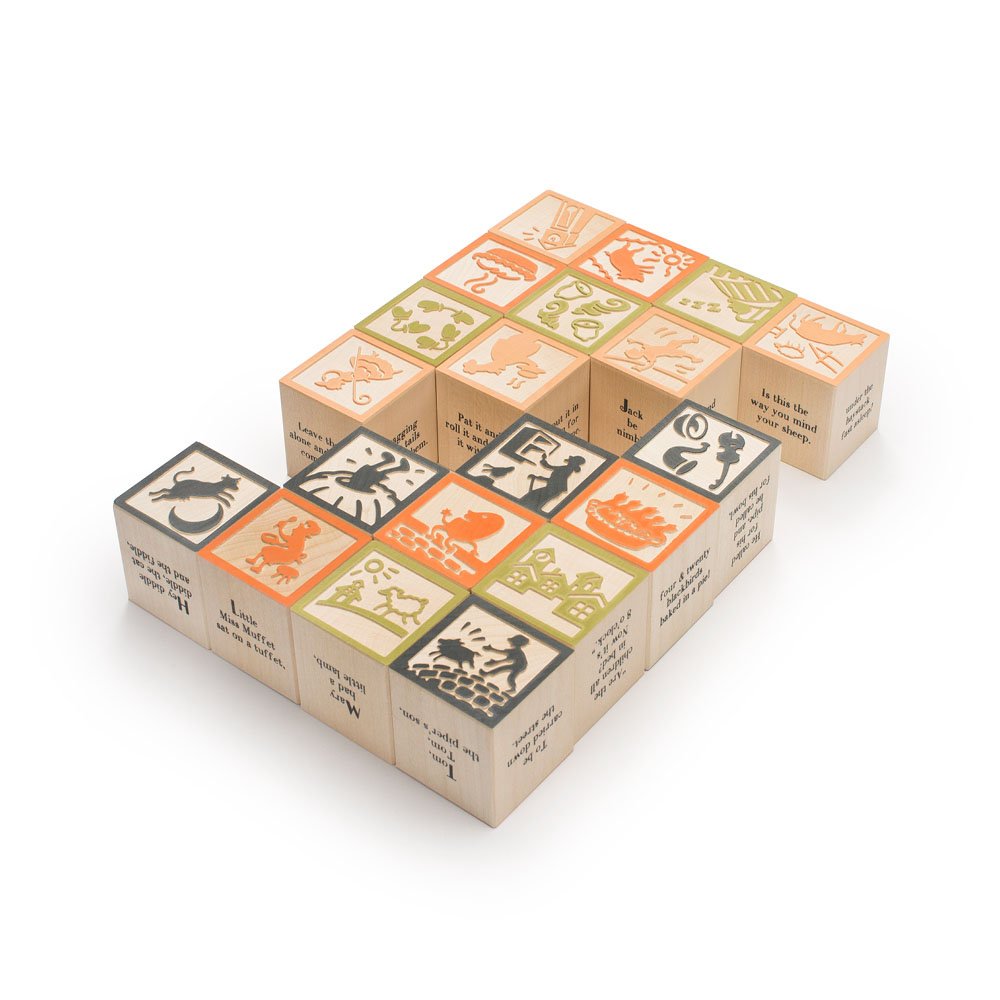 Uncle Goose Nursery Rhyme Blocks - Made In The Usa