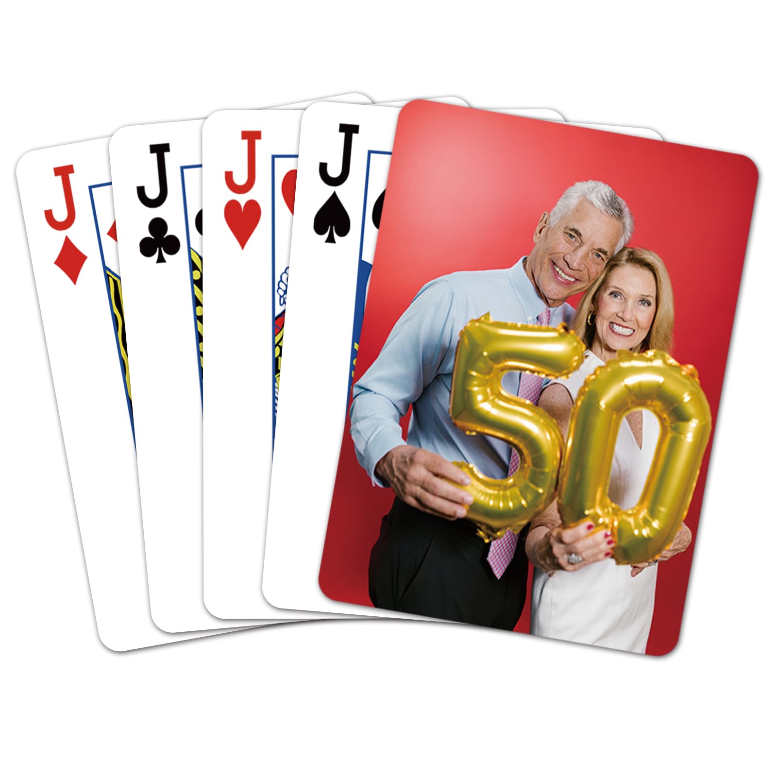 KOMVIOO Custom Playing Cards with Photos Different Designs for Birthday Souvenir Gifts Parties(Back)