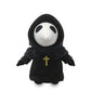 Fimigid Plague Doctor 12'' Plush, Halloween Stuffed Doll Plushie Toy Gift For Kids, Halloween Hugging Cushion Decor(Cross Cloak