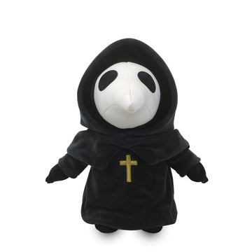 Fimigid Plague Doctor 12'' Plush, Halloween Stuffed Doll Plushie Toy Gift For Kids, Halloween Hugging Cushion Decor(Cross Cloak