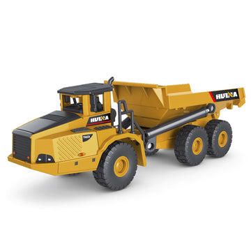 Dollox Die-Cast Articulated Dump Truck Toys 1/50 Metal Heavy Duty Construction Vehicle Toys Articulated Dump Truck Engineering V