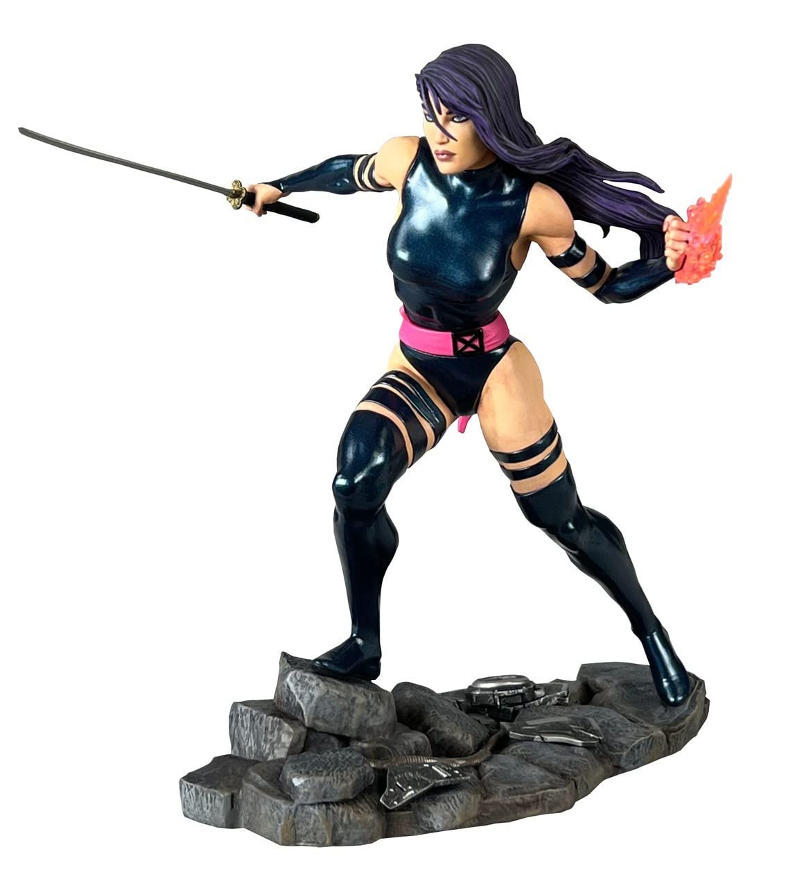 Diamond Select Toys Marvel Gallery Psylocke PVC Statue, 10" Multicolor, Model FEB222114, Plastic Material