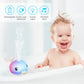 2024 Upgraded Bath Toys, Rechargeable Baby Bath Toys, Dolphin Spray Water Light Up Musical Toys 6-12 12-18 Months, Sprinkler Water Pool Bathtub Toys For Toddlers 1-3 2-4 Boys Girls Infant Kids - White