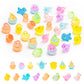 HOMICO 30 Pieces Luminous Mini Dinosaur for Dollhouse Tiny Resin Dinosaurs Mini Animals for Fairy Garden Micro Landscape Aquariu