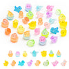 HOMICO 30 Pieces Luminous Mini Dinosaur for Dollhouse Tiny Resin Dinosaurs Mini Animals for Fairy Garden Micro Landscape Aquariu