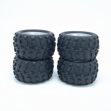 KingVal Replacement 2PCS Left + 2PCS Right Tire Tyre Wheel RC Parts Compatible with WLtoys A979 A979-B A979-A RC Car